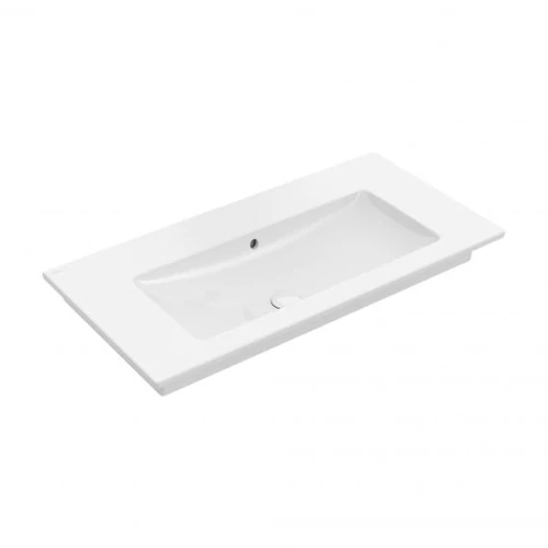 Villeroy & Boch Venticello 100 x 50 cm-es beépíthető mosdó csaplyuk nélkül Stone White CeramicPlus felülettel - 4104AJRW