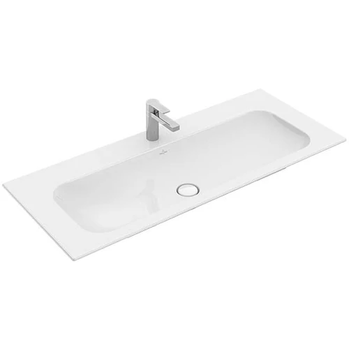 Villeroy & Boch Finion 120 x 50 cm-es beépíthető mosdó 1 csaplyukkal Stone White CeramicPlus felülettel rejtett Viflow túlfolyóval - 4164CBRW