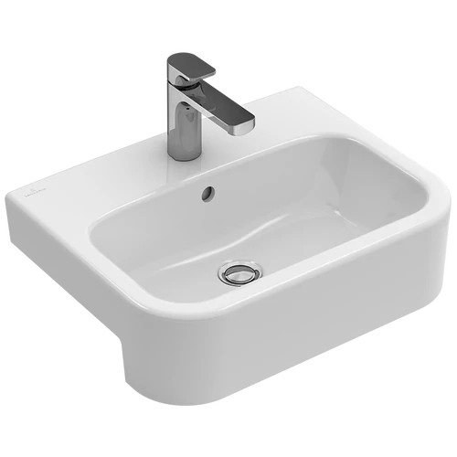 Villeroy & Boch Architectura 55 x 43 cm-es elölről beépíthető mosdó túlfolyó nélkül, CeramicPlus felülettel - 419056R1