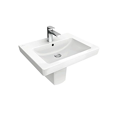 Villeroy & Boch Subway 2.0 60 x 47 cm-es mosdó 1 csaplyukkal Pergamon CeramicPlus felülettel - 711360R3