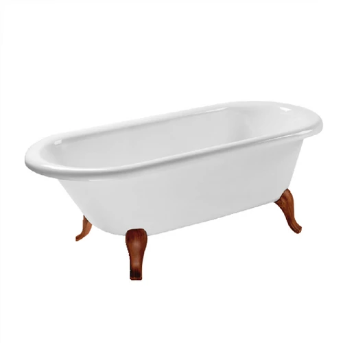 Villeroy & Boch Hommage 1771 x 771 mm-es szabadonálló kád fa lábbal - UBQ180HOM700V-01