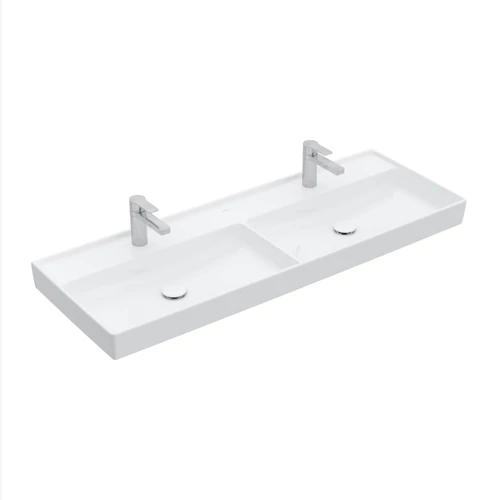 Villeroy & Boch Collaro Beépíthető duplamosdó Stone White CeramicPlus felülettel 4A34D1RW