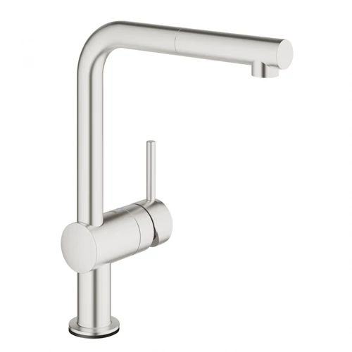 Grohe Minta Touch egykaros mosogató csaptelep kihúzható fejjel, supersteel 31360DC1