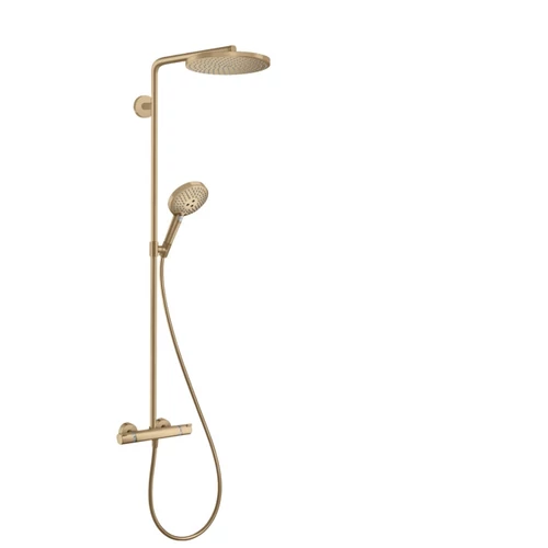 Hansgrohe Raindance Select S Showerpipe 240 1jet termosztátos zuhanyrendszer, szálcsiszolt bronz 27633140