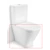 Roca The Gap kompakt monoblokkos Rimless hátfalhoz illeszkedő WC-csésze, alsó/hátsó kifolyású, szerelőkészlettel A34273700H