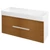 SAPHO MEDIENA mosdótartó szekrény, 2 fiókkal, 117x50,5x48,5cm, matt fehér/natúr tölgy (MD122)