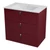 SAPHO MITRA mosdótartó szekrény, 3 fiókkal, 89,5x70x46cm, bordó (MT113)