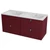 SAPHO MITRA mosdótartó szekrény, 4 fiókkal, 121,5x55x46cm, bordó (MT123)
