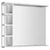 SAPHO AQUALINE KORIN LED tükör világítással és polcokkal, 80x70x12cm (KO350)